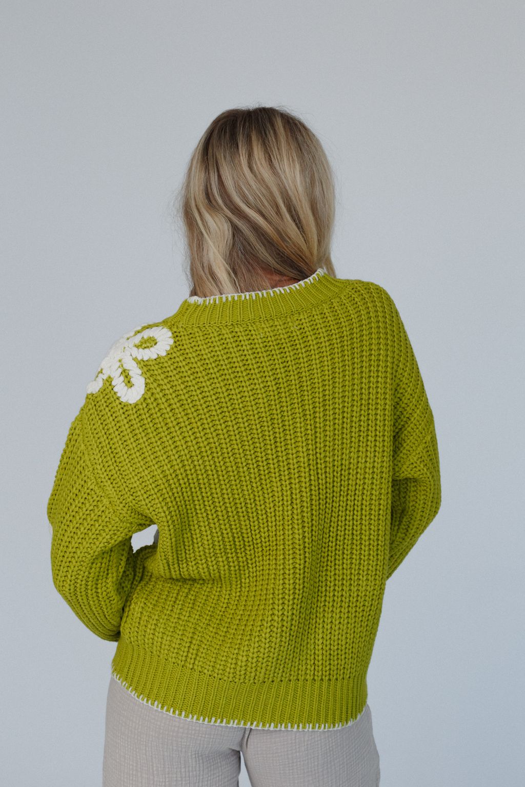 Daisy Belle Sweater - Green