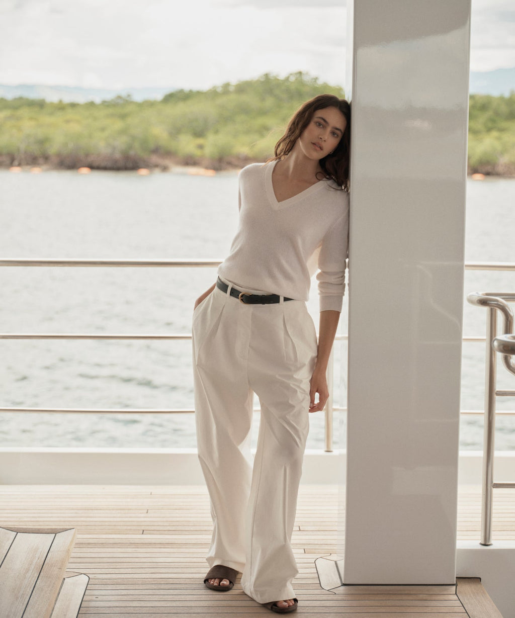 Flynn Cashmere V-Neck