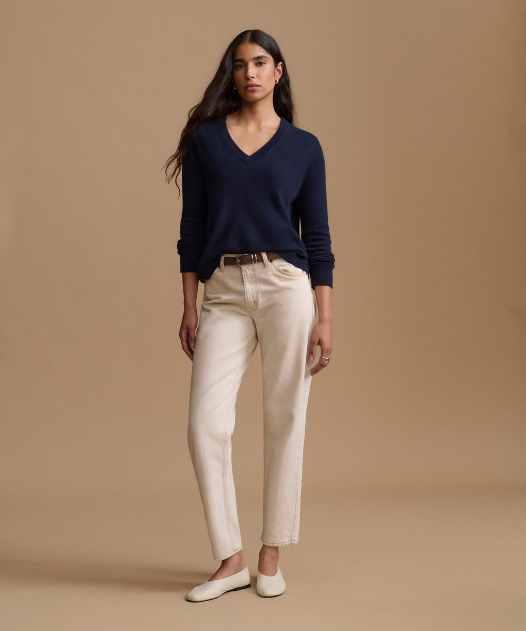 Flynn Cashmere V-Neck