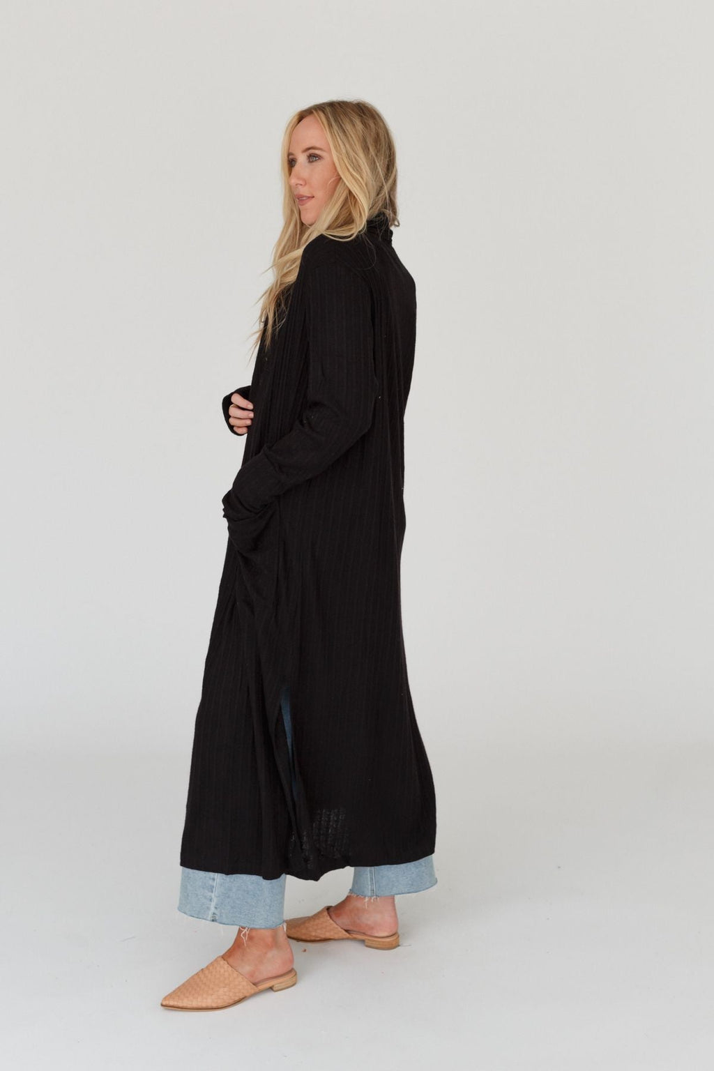 The Nest Finishing Touch Duster Cardigan - Black