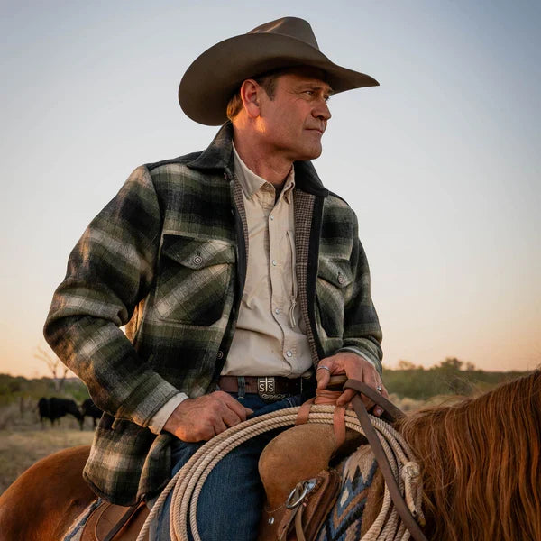 STS Men's Haskell Wool Jacket - Green Plaid