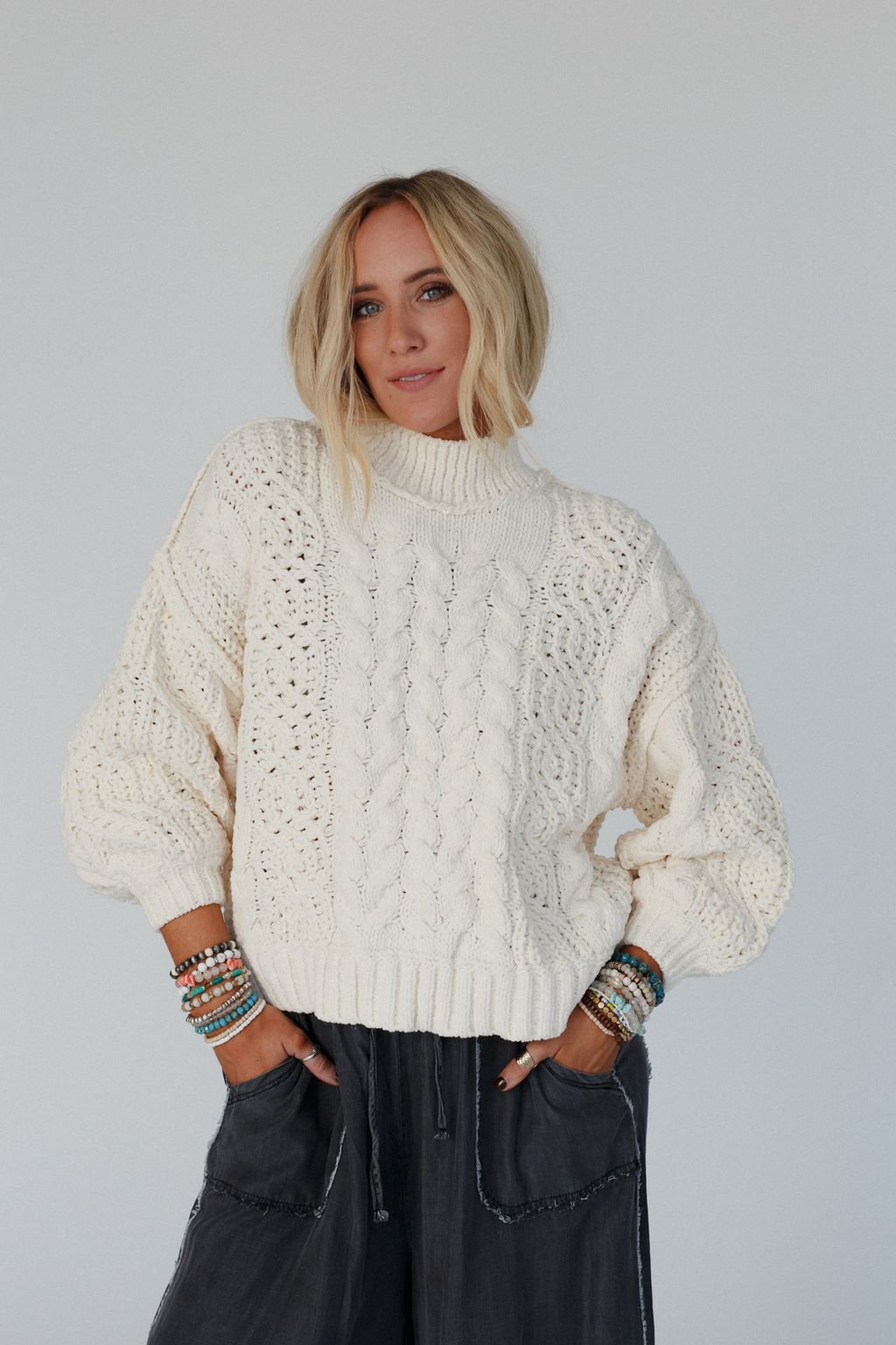 Orchard Charm Sweater - Cream - Pre Order