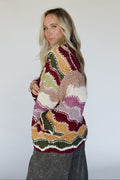 Chasing Harmony Cardigan - Plum - Pre Order