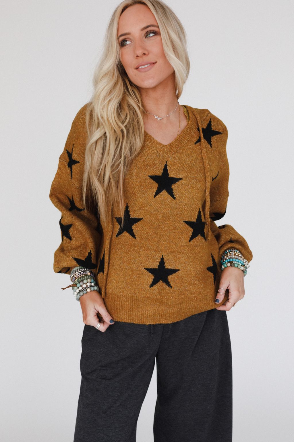 Starborn Hoodie Sweater - Camel - Pre Order