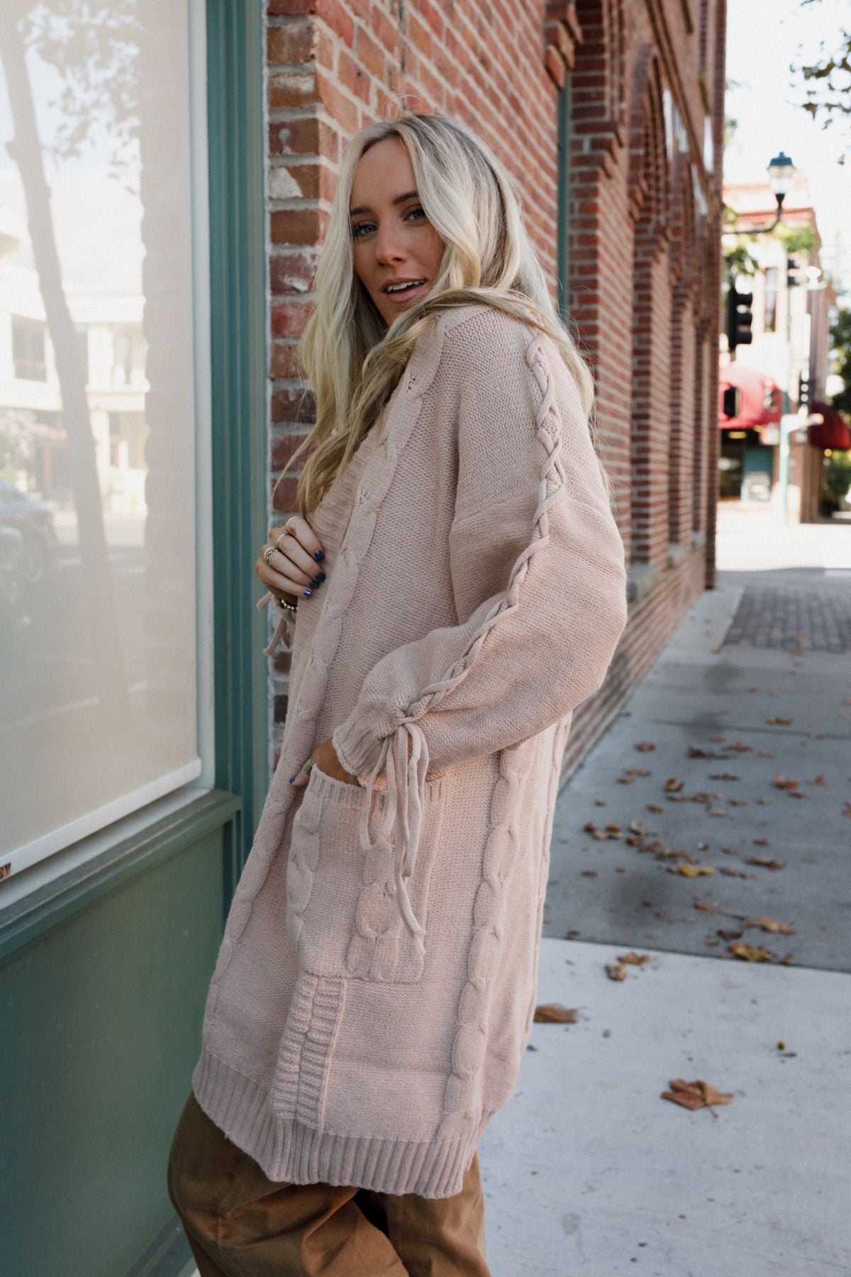 Sunset Snuggle Cardigan - Khaki
