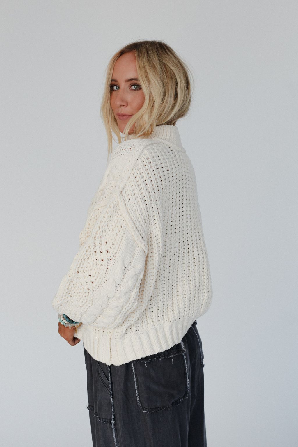 Orchard Charm Sweater - Cream - Pre Order
